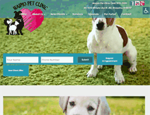 Tablet Screenshot of gwpetclinic.com